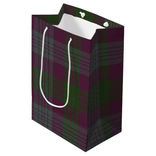 Sac Cadeau Moyen Lang Tartan (Devant Angle)