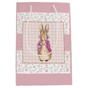 Sac Cadeau Moyen Lapin classique en veste bleue