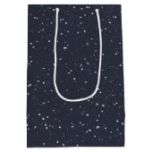 Sac Cadeau Moyen Lapin De Noël Avec Pin Blanc (Dos)