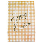 Sac Cadeau Moyen Lapin De Pâques Blanche Dans Les Marguerites (Dos)