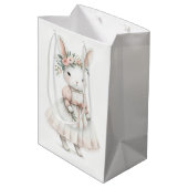 Sac Cadeau Moyen Lapin en robe (Dos Angle)