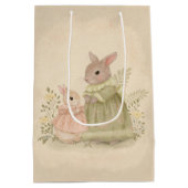 Sac Cadeau Moyen Lapin lapin maman et bébé (Dos)