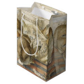 Sac Cadeau Moyen Lapins de Noël dans la boulangerie (Dos Angle)