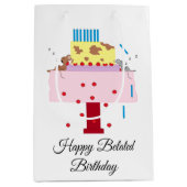 Sac Cadeau Moyen L'Après-Midi Nap- Anniversaire Moyen Cadeau Ba (Devant)