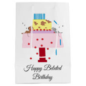 Sac Cadeau Moyen L'Après-Midi Nap- Anniversaire Moyen Cadeau Ba (Dos)