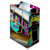 Sac Cadeau Moyen L'art urbain abandonné Graffiti Building (Dos Angle)