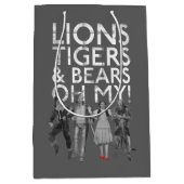 Sac Cadeau Moyen L'Assistant D'Oz™ | Lions Tigers & Ours Oh My! (Devant)