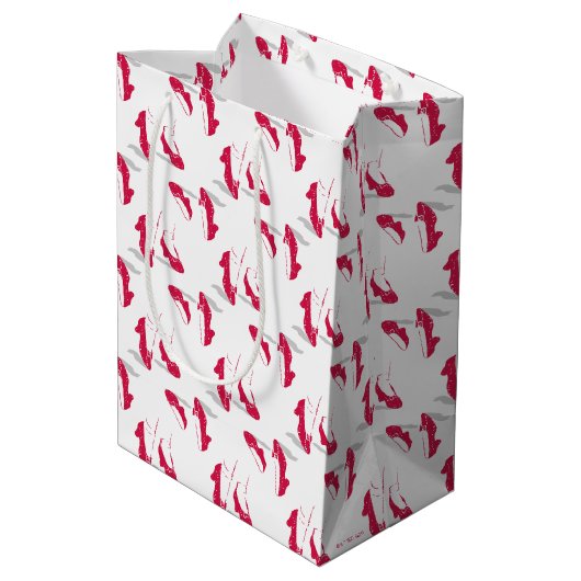 Sac Cadeau Moyen L'Assistant D'Oz™ | Motif Ruby Slippers™ (Dos Angle)
