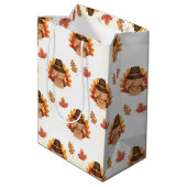 Sac Cadeau Moyen L'automne de Thanksgiving laisse Gobal (Dos Angle)