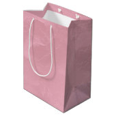 Sac Cadeau Moyen Lavage de Bébé Rose Chic Perle (Dos Angle)