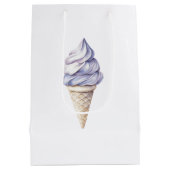 Sac Cadeau Moyen Lavender Purple Ice Cream Cones Anniversaire (Dos)
