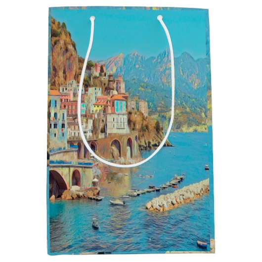 Sac Cadeau Moyen ldp ATRANI - Côte d'Amalfi - (Devant)