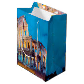 Sac Cadeau Moyen ldp COLOSSEUM Rome - par nuit (Devant Angle)