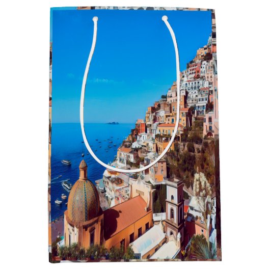 Sac Cadeau Moyen ldp POSITANO - Côte d'Amalfi - Panorama (Devant)