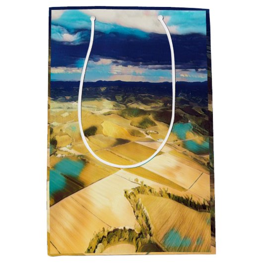 Sac Cadeau Moyen ldp TUSCANY - Campagne toscane - (Devant)