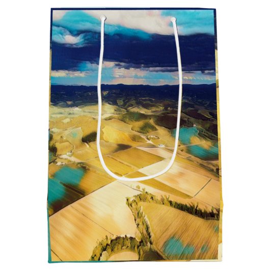 Sac Cadeau Moyen ldp TUSCANY - Campagne toscane - (Dos)