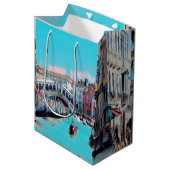 Sac Cadeau Moyen ldp VENICE - gondolas - rialto - (Devant Angle)