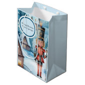 Sac Cadeau Moyen Le Casse-Noisette "remplace le visage" Noël (Devant Angle)