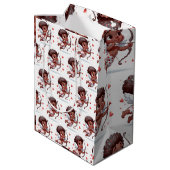 Sac Cadeau Moyen Le charme de Cupidon Be My Valentine (Dos Angle)