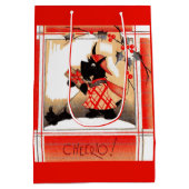 Sac Cadeau Moyen Le chien écossais de Noël des années 1930 dit "Che (Dos)