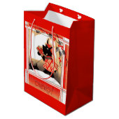 Sac Cadeau Moyen Le chien écossais de Noël des années 1930 dit "Che (Dos Angle)