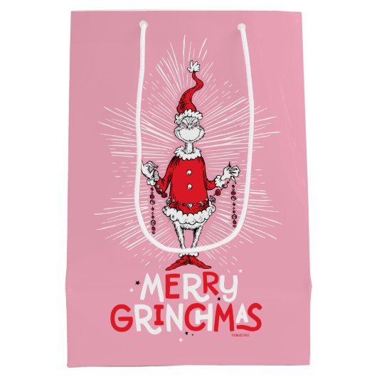 Sac Cadeau Moyen Le Grinch | Joyeux Grinchmas (Dos)