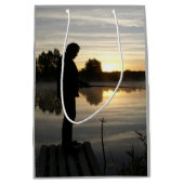 Sac Cadeau Moyen Le matin du pêcheur (Devant)