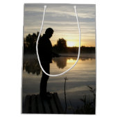 Sac Cadeau Moyen Le matin du pêcheur (Dos)