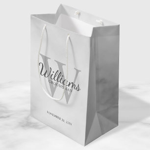 Sac Cadeau Moyen Le nom et le monogramme des développeurs de script