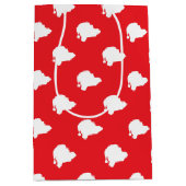 Sac Cadeau Moyen Le Père Noël en rouge (Devant)