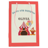 Sac Cadeau Moyen LE PLUS GRAND 5E anniversaire Cirque THÈME (Devant)