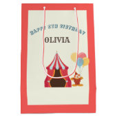 Sac Cadeau Moyen LE PLUS GRAND 5E anniversaire Cirque THÈME (Dos)