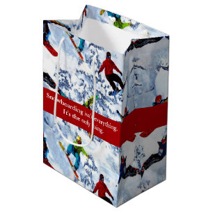 Sac Cadeau Moyen Le snowboard n'est pas tout