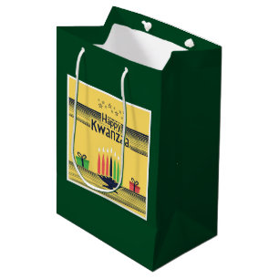 Sac Cadeau Moyen Le ton chaud et célébratoire de Kwanzaa de Slipper