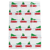 Sac Cadeau Moyen Le trafic de Noël de Mini Cooper (Dos)