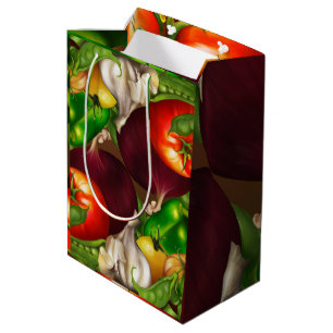 Sac Cadeau Moyen Légumes et herbes Alimentation végétale biologique