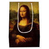 Sac Cadeau Moyen Leonardo Da Vinci Mona Lisa Peinture d'Art (Dos)