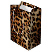 Sac Cadeau Moyen Léopard à crème Brown chic (Dos Angle)