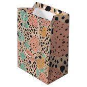 Sac Cadeau Moyen Leopard artwork au pastel (Dos Angle)