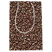 Sac Cadeau Moyen Léopard Brown rose (Devant)