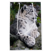 Sac Cadeau Moyen Léopard de neige refroidi (Devant)