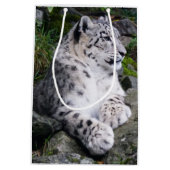 Sac Cadeau Moyen Léopard de neige refroidi (Dos)