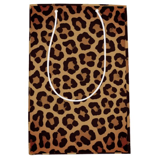 Sac Cadeau Moyen Leopard Print Pattern (Devant)