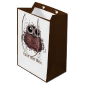 Sac Cadeau Moyen Les amateurs de café (Dos Angle)