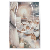 Sac Cadeau Moyen Les anges s'occupent de vous (Devant)