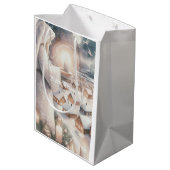 Sac Cadeau Moyen Les anges veillent sur vous (Dos Angle)