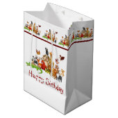 Sac Cadeau Moyen Les animaux mignons (Devant Angle)