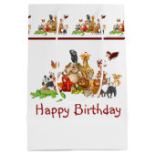 Sac Cadeau Moyen Les animaux mignons (Dos)