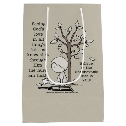 Sac Cadeau Moyen Les blessures peuvent guérir (Dos)