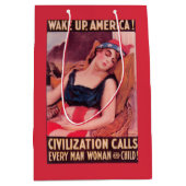 Sac Cadeau Moyen Les Etats-Unis d'AmericaWar II promotionnel (Devant)